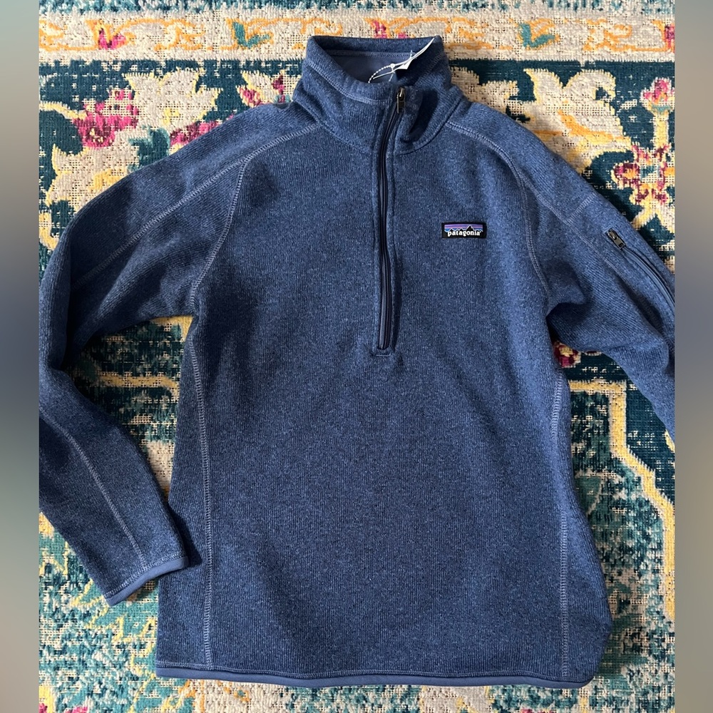 Patagonia Women's Navy Blue Quarter-Zip Fleece Pullover